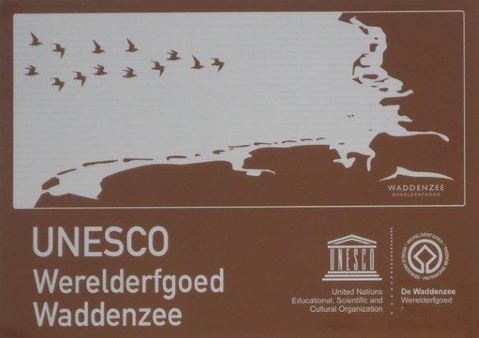 Informatiebord Unesco Werelderfgoed Waddenzee